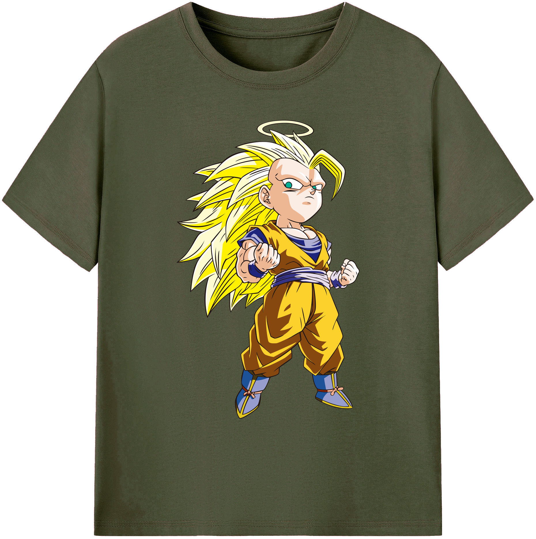 （画像用） ドラゴンボール 孫悟空（そん ごくう）Son Goku カカロット DRAGON BALL Kakarotto 綿100％ メンズ半袖Tシャツ｜肌触りやわらか＆通気性